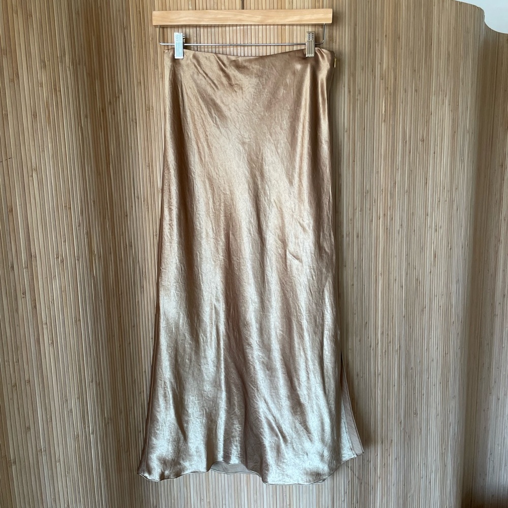 Vince Satin Midi Skirt NWT